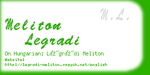 meliton legradi business card